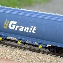 granit grain voiture bleu modèle fabrication chemin fer wagon 3d print model - Mito3D