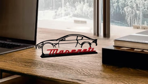 Granturismo Maserati masaüstü model araba 3d print model - Mito3D