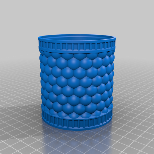 grapes cup cactus planter pot decor decoration 3D print model - Mito3D