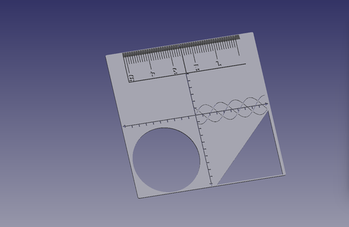 graficando plantilla plantilla eléctrico matemáticas geometría graficando Correcto ángulo triángulo seno coseno tangente 3d print model - Mito3D