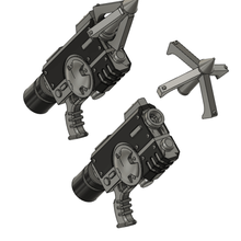 grappino pistola spazio ricognizione gioco launcher po dettagli marino primaris giocattolo Accessori warhammer 3d print model - Mito3D