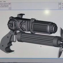 grapple gun batman art toy heros pistol 3d print model - Mito3D