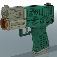 grass snake v2 talon mag nerf volante blaster fp-69 metade de dardos jogo espuma pistola arma divertido compacto personalizado 3d print model - Mito3D