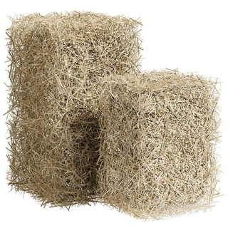 grass Architecture straw hay bale cube decor village field 3d print model - Mito3D