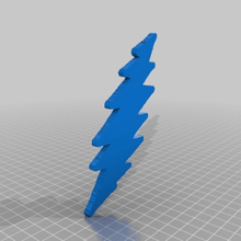 grateful dead lightening bolt vertical tool 3d printing 3d print model - Mito3D