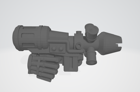 grav pistolet robot main 40 30k Marin espace guerre marteau horus hérésie graviton 3d print model - Mito3D