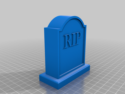 grave stone battery cover diorama gravestone halloween decoration led box tombstone 3d printing 3d print model - Mito3D