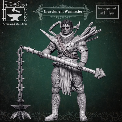 caballero tumba maestro guerra juego 28mm 32mm mazmorras dragones d pionero pf2e miniatura aventuras camino paizo hd 4k 8k resina bestiario monstruo núcleo agosto 2024 3d print model - Mito3D