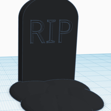gravestone art dead graveyard rip 3d print model - Mito3D