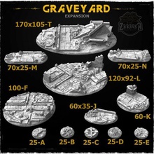 graveyard 2 base toppers big set 3d print model - Mito3D