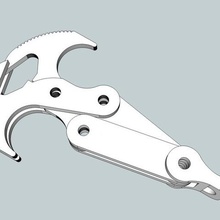 Schwerkraft-hook verschiedene claw drop gadget grapling grappling Enterhaken der Schwerkraft sport im freien 3d print model - Mito3D
