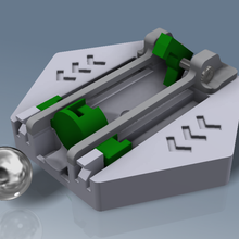 gravitrax compatible baliste canon construction_toys 3d print model - Mito3D