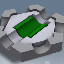 gravitrax compatible trap door tile games marble run construction_toys 3d print model - Mito3D