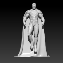 gravity defying superman 3d print model - Mito3D