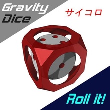 gravity dice + free separate game roller dado rpg 3d print model - Mito3D