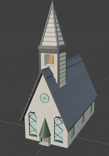 Yerçekimi düşme şehir kilisesi gizem kulübe kepçe Mabel huysuz ev kız kilise Dinozor terk edilmiş 3d print model - Mito3D
