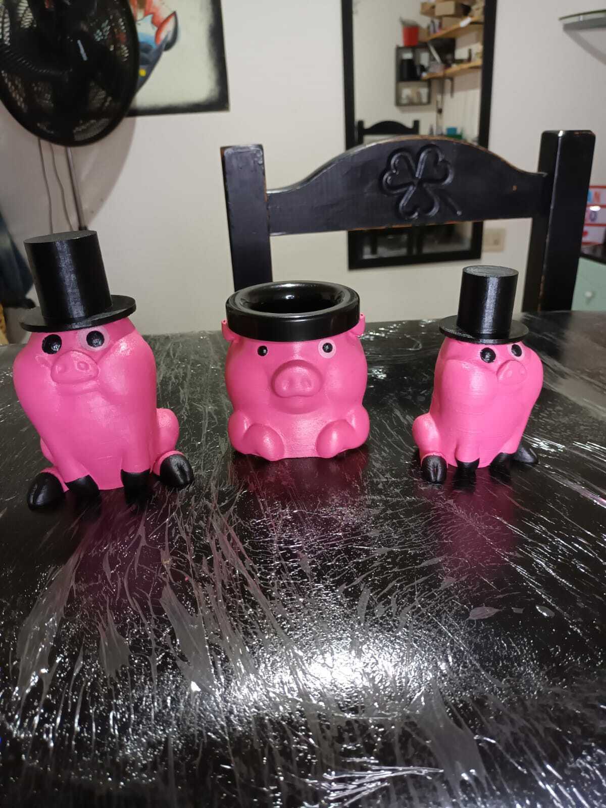 gravidade quedas Pato matero conjunto concha desenhos animados animação companheiro açúcar erva porco carne chapéu galley 3D print model - Mito3D