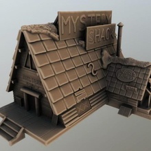 gravity falls mystery shack art toy anime castle 3d print model - Mito3D