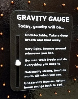 gravity gauge gauge gravity sign 2d art  3d print model - Mito3D