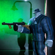 gris hulk joefixit art figurine chapeau joe fixit de marvel comics gangster rouleau costume les gens 3d print model - Mito3D