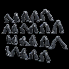 gris jambes minuscule espace chevaliers ensemble 1 permanent pose officiel échelle 3d print model - Mito3D