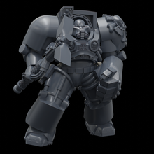 graygawrs gray scale heavy destroyers - legs torsi game wargaming conversion truescale true proxy tabletop 28mm space marine warhammer assault terminator 3d print model - Mito3D