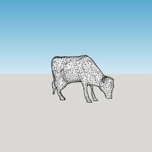 grazing cow 3d print model - Mito3D
