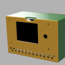 grbl cnc interfaz consola herramienta atril caja proteger 3d print model - Mito3D