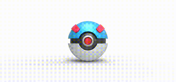 grande palla pokeball Pokemon concetto contenitore anime giocattolo Stampa stampabile greatball 3d print model - Mito3D