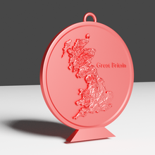 great britain relief map england scotland wales europe english wall table decor 3d print model - Mito3D