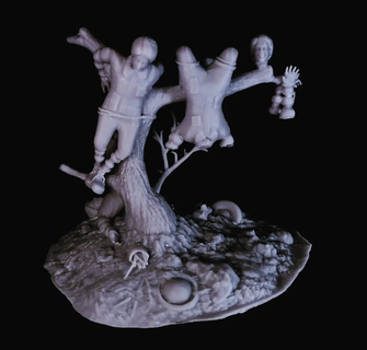 grande atti morto Jake Chapman dinosauri scultura goya mcdonalds 3d print model - Mito3D