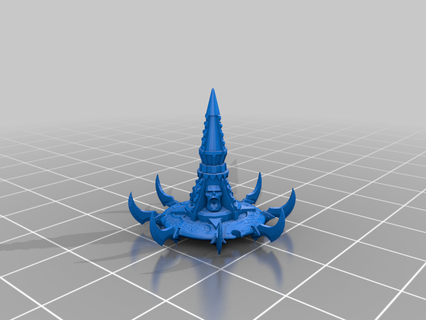 great disc tzeentch reduced poly count roleplaying sculptures 3d print model - Mito3D