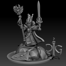 great lord knowledge game wargame wargaming tabletop elf elves 10mm warmaster 3d print model - Mito3D