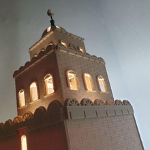 great mosque kairouan tunisia architecture decoration bright 3d print model - Mito3D