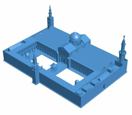 great mosque of damascus syria 3d print model - Mito3D