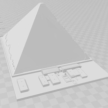 great pyramid giza architecture landmark easy print free 3d print model - Mito3D