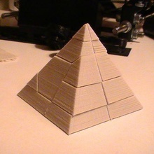 harika piramit Giza bulmaca Sanat eğitici taramalar kopyalar 3d print model - Mito3D
