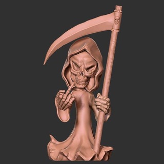 great reaper figurine mower dead haloween death character retype 3d print model - Mito3D