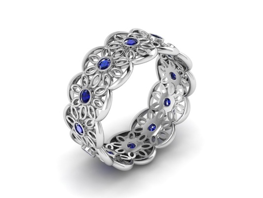 excelente anillo joyería joya oro 18k ganancias 3d modelo plata fundición esposas stl 3d print model - Mito3D