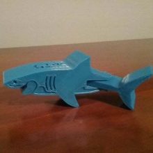 great white shark - print place in mechanical_toys 3d print model - Mito3D