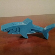great white shark - print place toy in 3d print model - Mito3D
