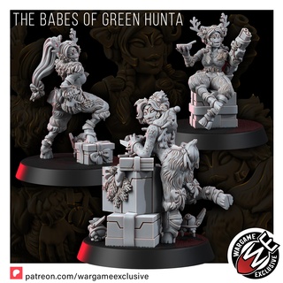 greater good babes green hunta Game 3d print model - Mito3D