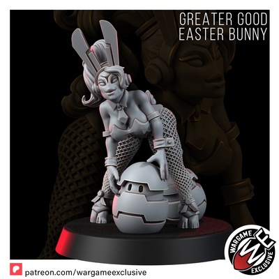büyük iyi paskalya tavşan oyun savaş oyununa özel xenos 3d print model - Mito3D