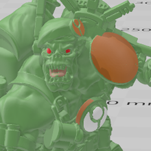 büyük iyi ork komut oyun tau yardımcılar hain fahişe fitil 40k Warhammer savaş oyunları komik 3d print model - Mito3D