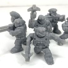greater good space miners -- path finders game tau warhammer wh40k 40k fish communists blue blueberries blueberry tabletop war wargaming battlemallet 3d print model - Mito3D