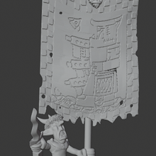 greatest grot wargames toy 40k banners characters games goblins gretchin grots infantry miniatures minis orcs orks standards tabletop 3d print model - Mito3D