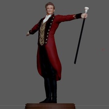 greatest showman pt barnum hue jackman 3d print printable statue wolverine logan marvel 3d print model - Mito3D