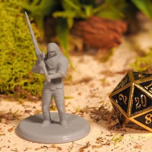 greatsword warrior - tabletop miniature game human sword stl file 3d model mini fantasy warhammer gloomhaven pathfinder critical role gaming rpg dnd dungeons dragons 3d print model - Mito3D