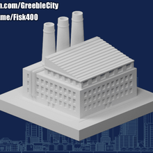 Greeblecity çimento fabrika mimari binalar yapılar 3d print model - Mito3D