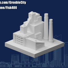 Greeblecity tahıl fabrika mimari binalar yapılar 3d print model - Mito3D